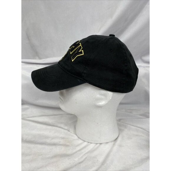 Eagle Crest Hat U.S. Army Cap Adult Black/Yellow Adjustable Hook & Loop - Picture 5 of 10